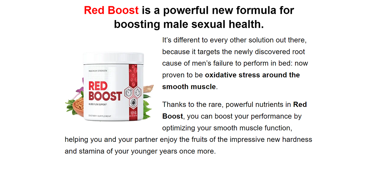 Red Boost sexual supplements